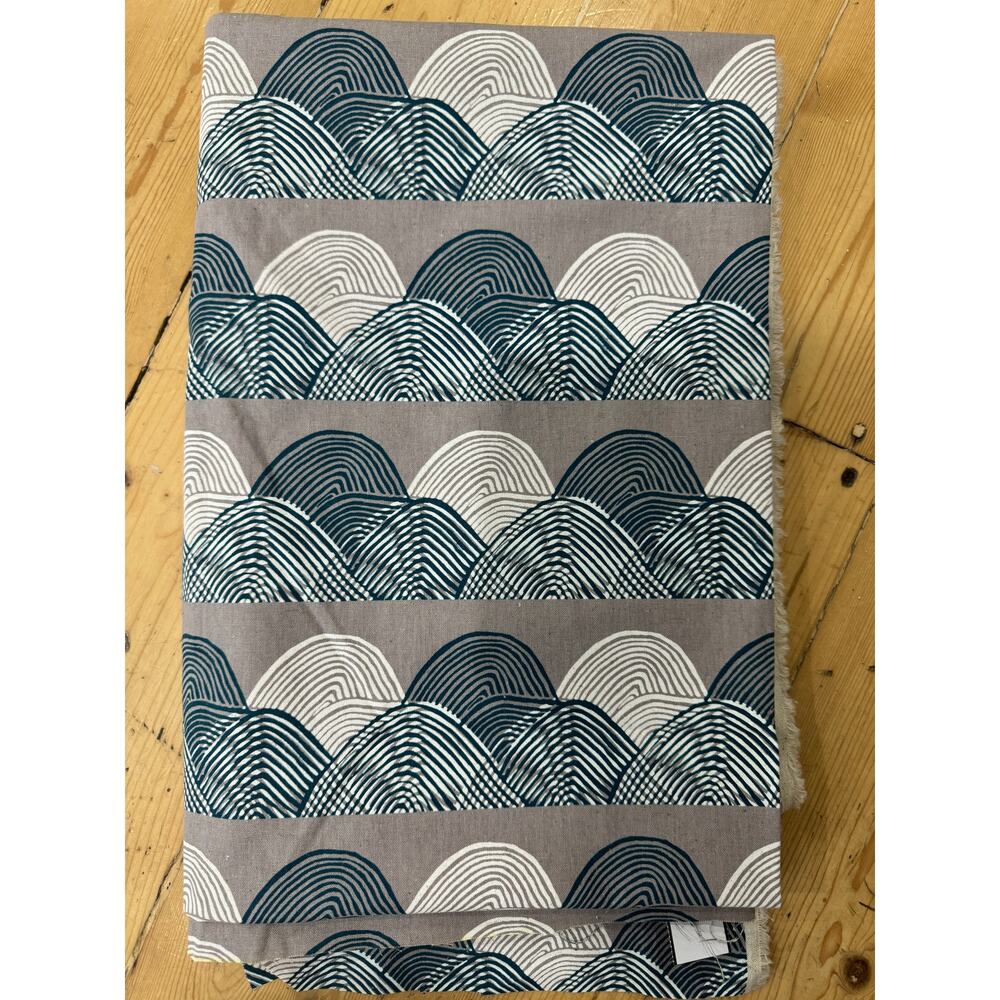 Canvas Imagined Landscapes Headlands Midnight Cotton + Steel Jen Hewett Fabric